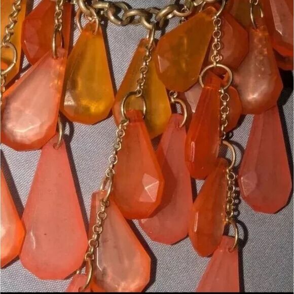 Vtg Coldwater Creek Dangling Bead Necklace Teardrop Necklace - Picture 14 of 16